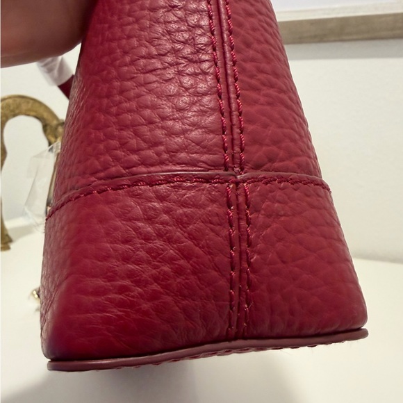 Furla Harper M leather shoulder bag Nirvana double handle Ciliegia - Picture 6 of 17